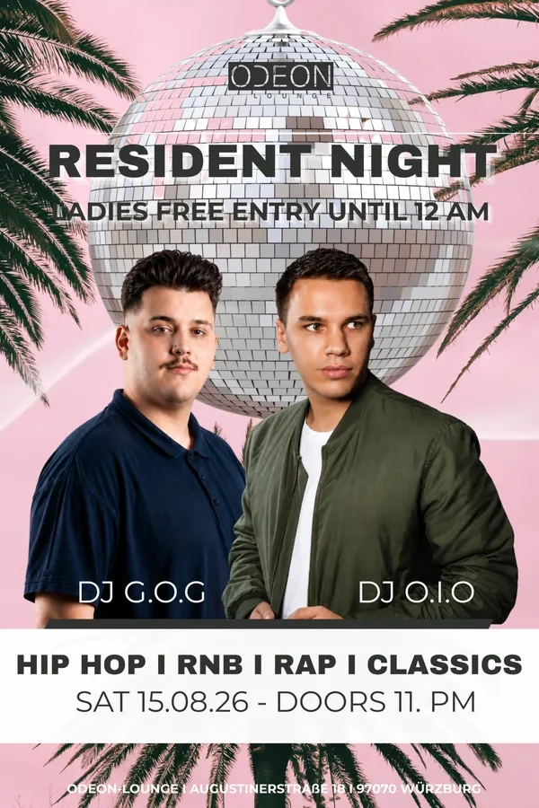 Event: ODEON SATURDAYS W/ DJ G.O.G & DJ OIO Event-Bild: ODEON SATURDAYS W/ DJ G.O.G & DJ OIO