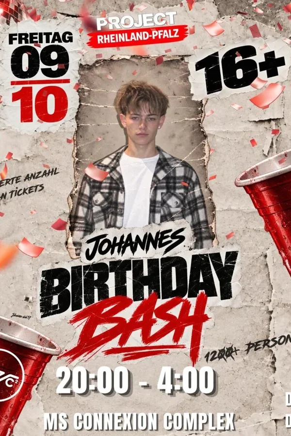 Event-Bild: PROJECT RLP • Johannes Birthday Bash