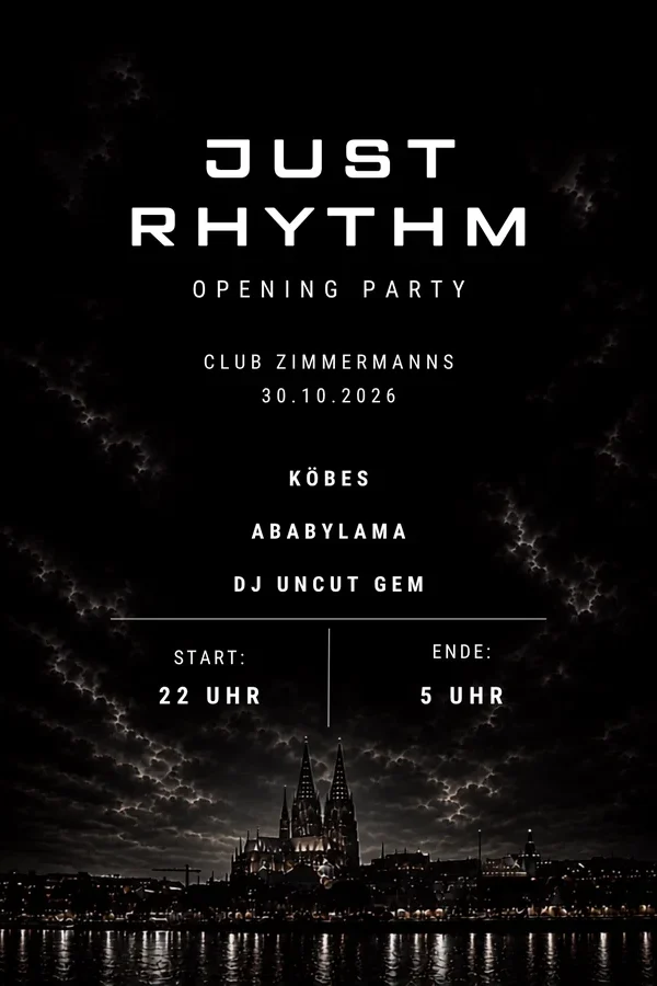 Event-Bild: Just Rhythm - Opening Party