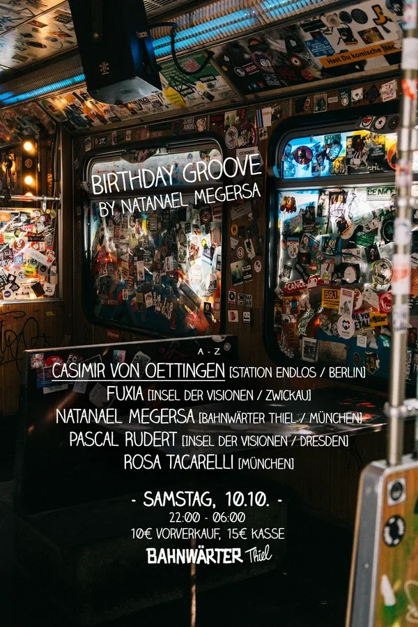 Event-Bild: Birthday Groove by Natanael Megersa mit Casimir von Oettingen