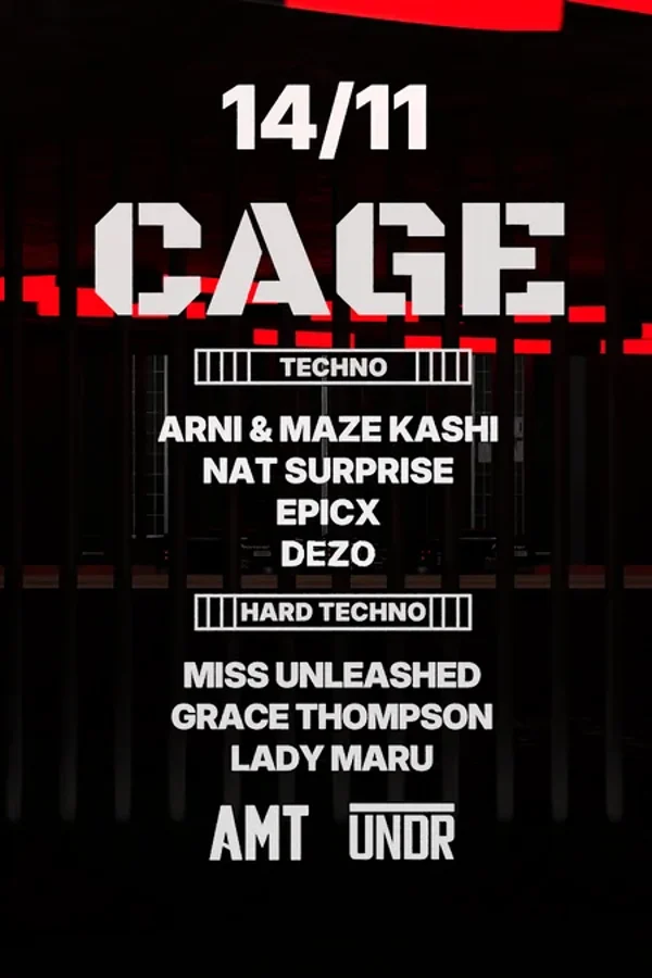 Event-Bild: CAGE by UNDR: Techno / Hard Techno [Kinky]