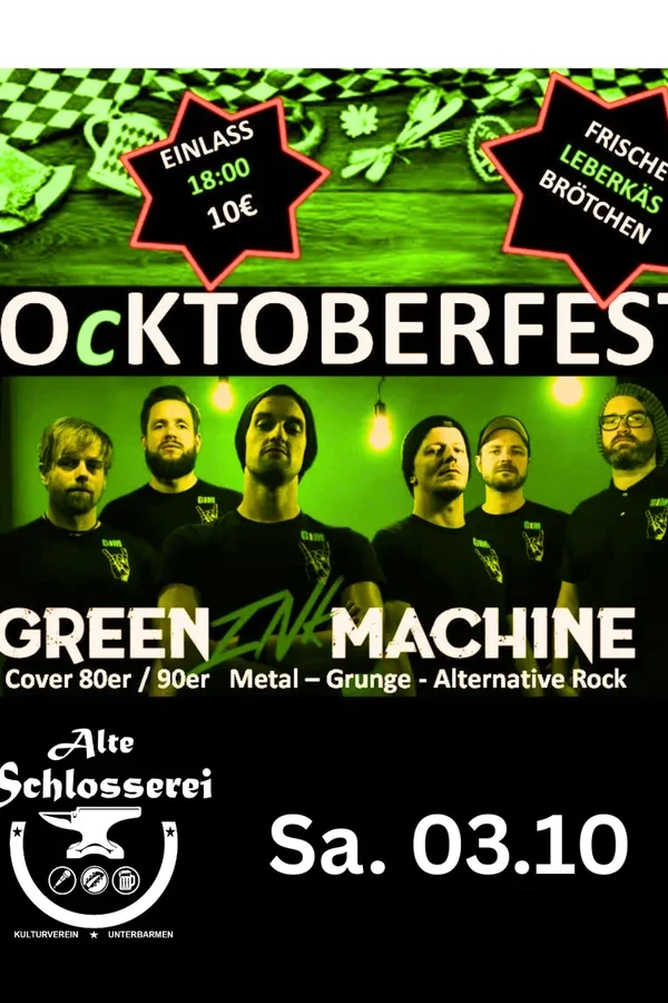 Event: Green Ink Machine - Alternative Rock Cover Band Event-Bild: Green Ink Machine - Alternative Rock Cover Band