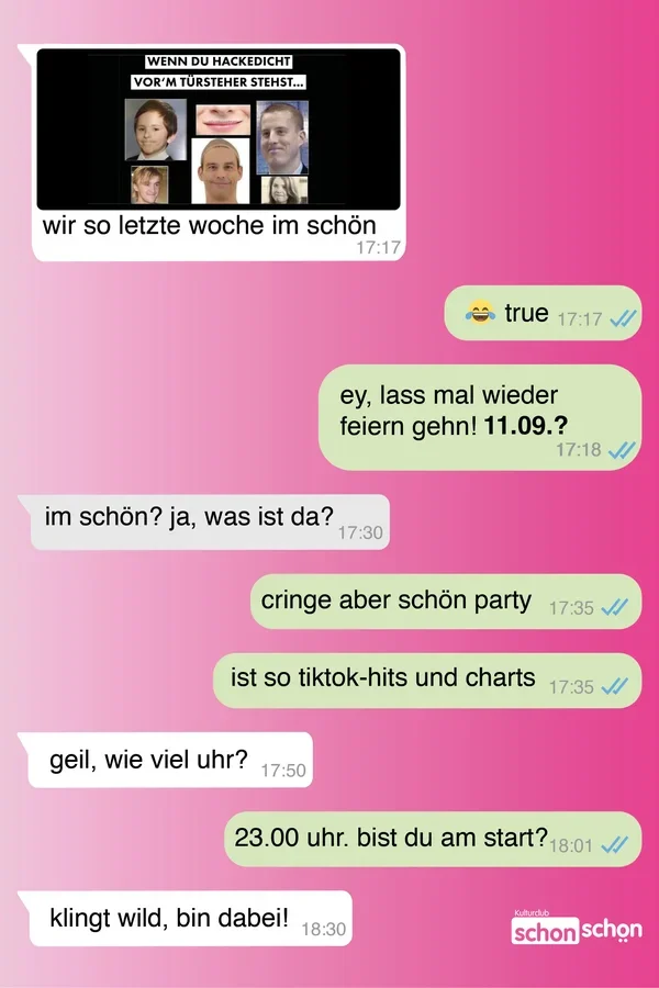 Event: Cringe aber schön (10er, 20er) Event-Bild: Cringe aber schön (10er, 20er)