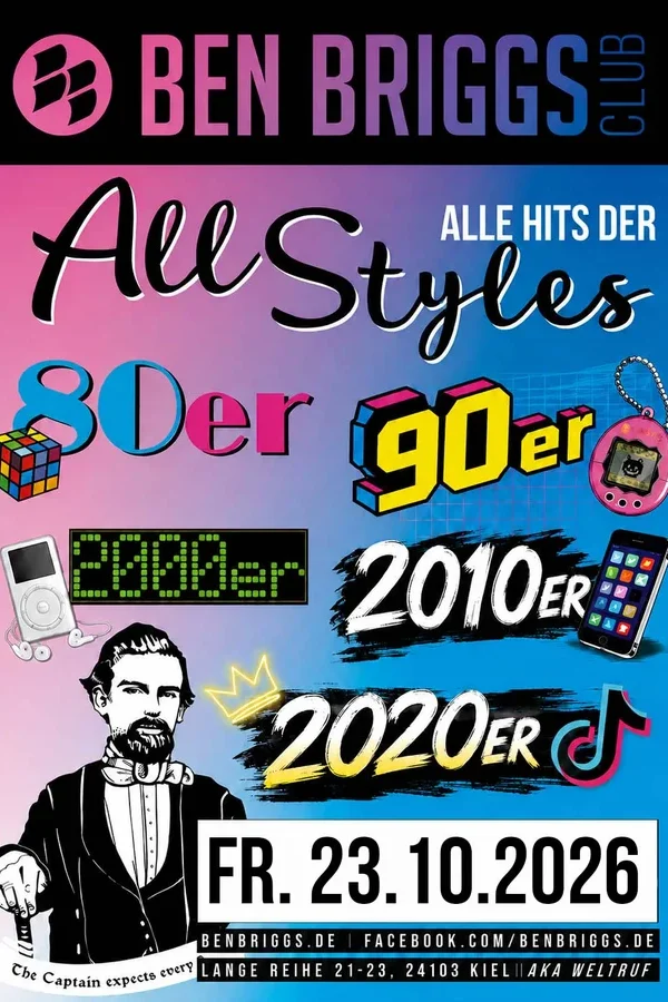 Event image: ALL STYLES! 80s - 90s - 2000s