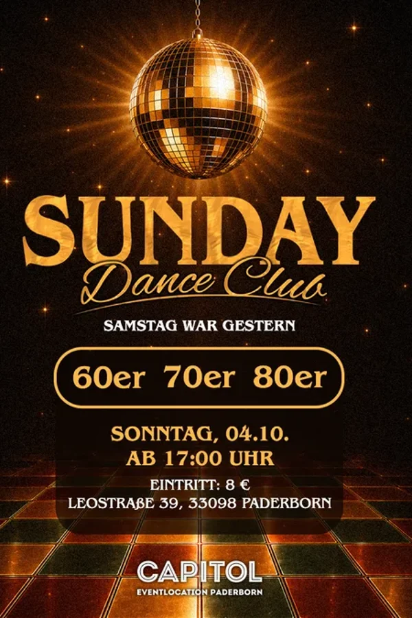 Event image: SUNDAY DANCE CLUB