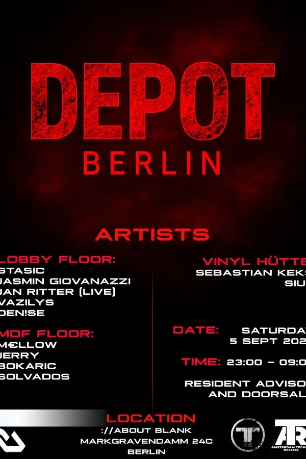 Event-Bild: Amsterdam Techno Records and DEPOT BERLIN [Amsterdam & Berlin]