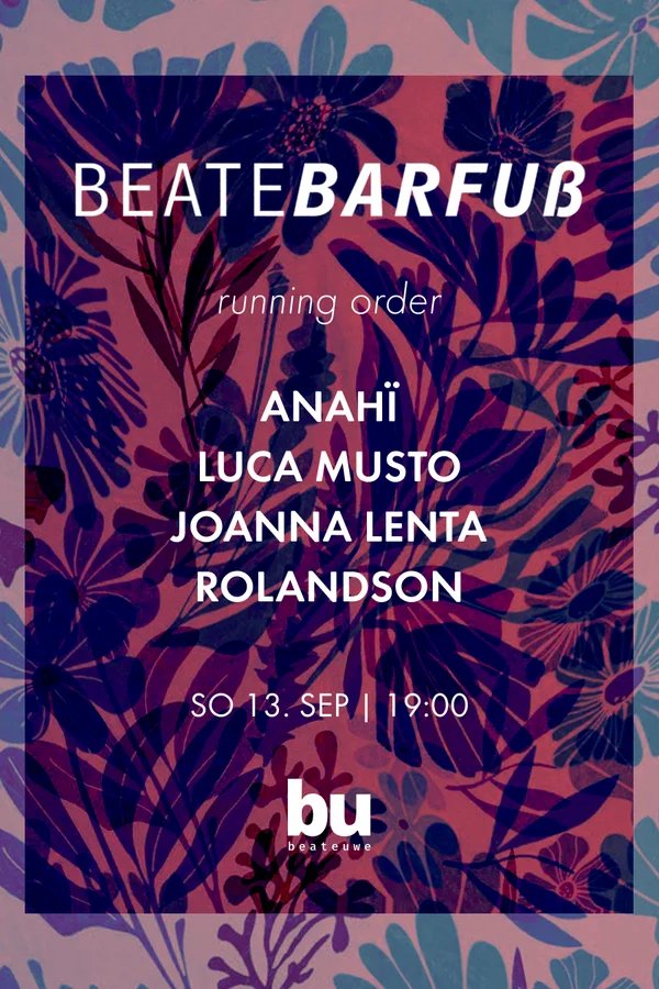 Event-Bild: Beate Barfuß /// anahii.music Luca Musto joanna.lenta roland_son
