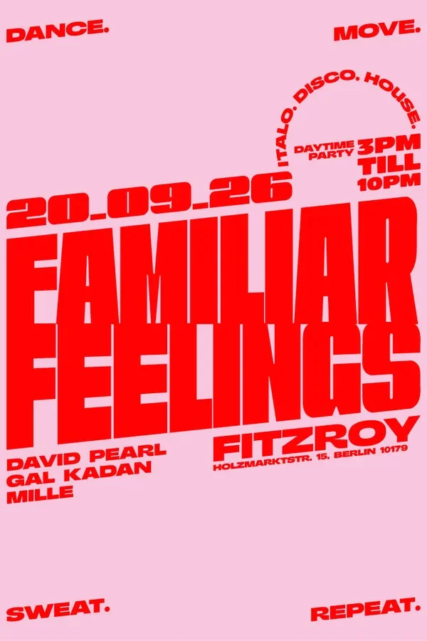 Event image: Familiar Feelings · Daytime Party