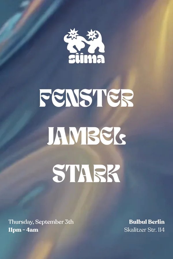 Event-Bild: SÜMA - COMMON GROUND 001: Fenster, Jambel, Stark