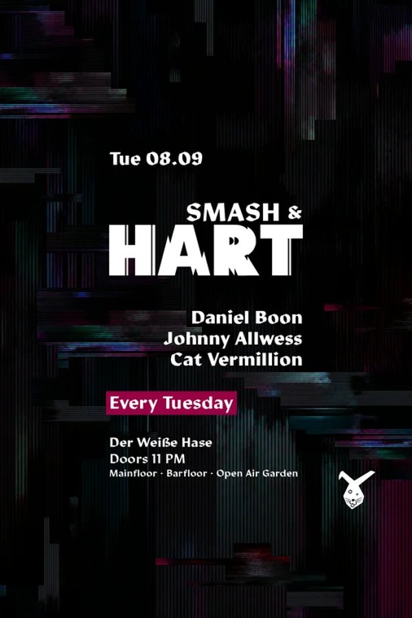 Event-Bild: Smash & HART ◢◤ Tuesday Rave & Open Air Garden [free entry until midnight*]