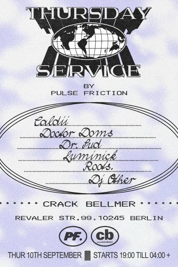 Event-Bild: Thursday Service by Pulse Friction