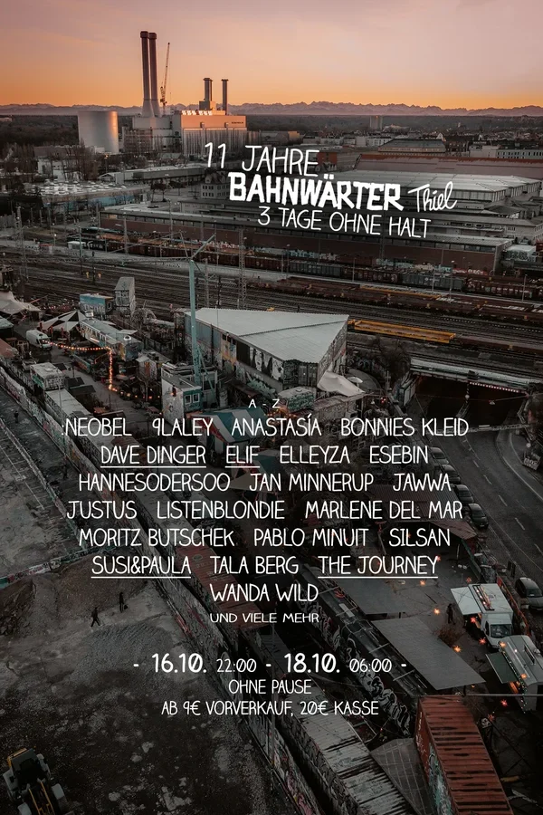 Event: 11 Jahre Bahnwärter Thiel, 3 Tage ohne Halt Event image: 11 Jahre Bahnwärter Thiel, 3 Tage ohne Halt