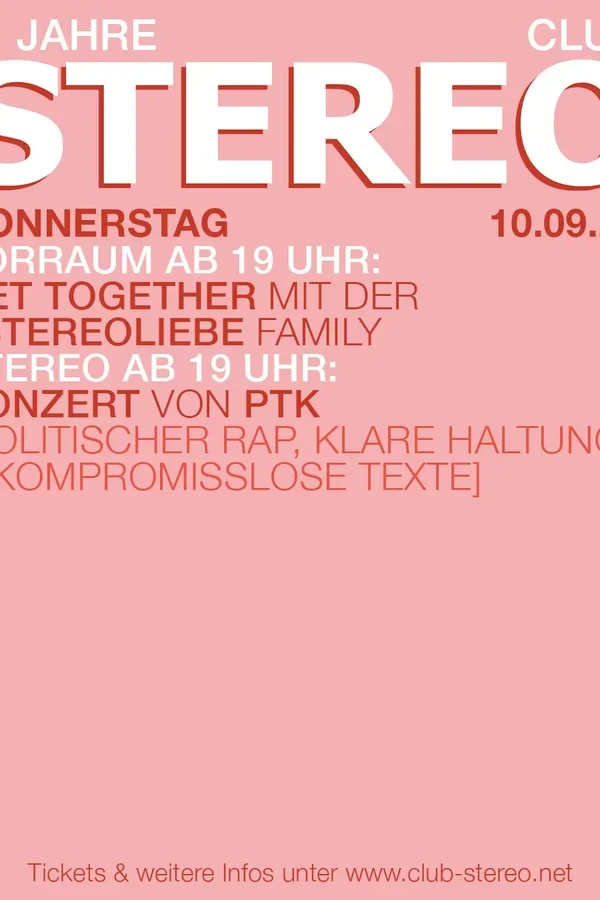 Event-Bild: 21 Jahre Club Stereo – Donnerstag