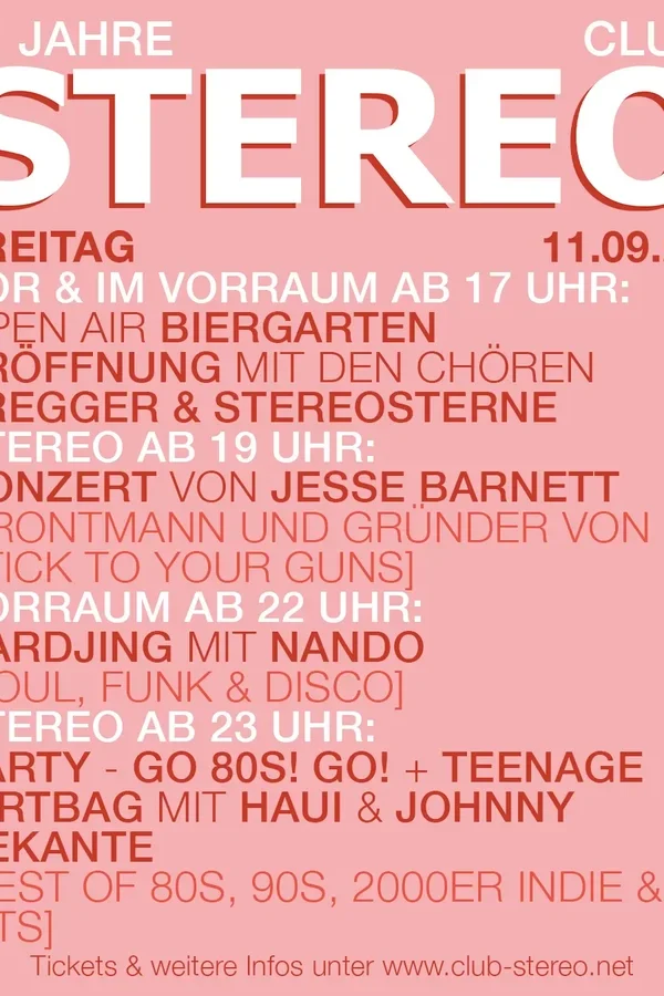 Event-Bild: 21 Jahre Stereo – Freitag