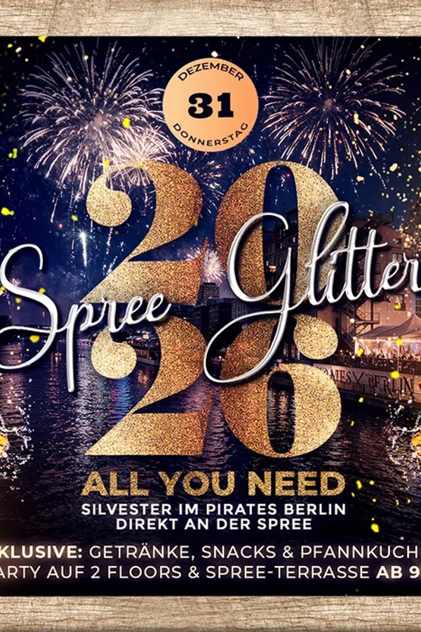 Event-Bild: PIRATES SILVESTERPARTY 2026 SPREE GLITTER – ALL YOU NEED