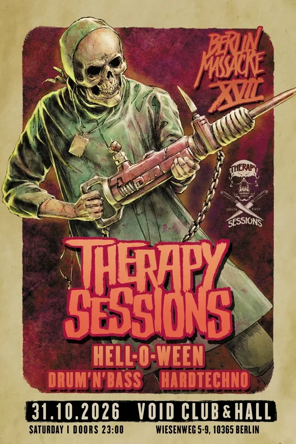 Event: THERAPY SESSIONS XVII - HELL-O-WEEN Event-Bild: THERAPY SESSIONS XVII - HELL-O-WEEN
