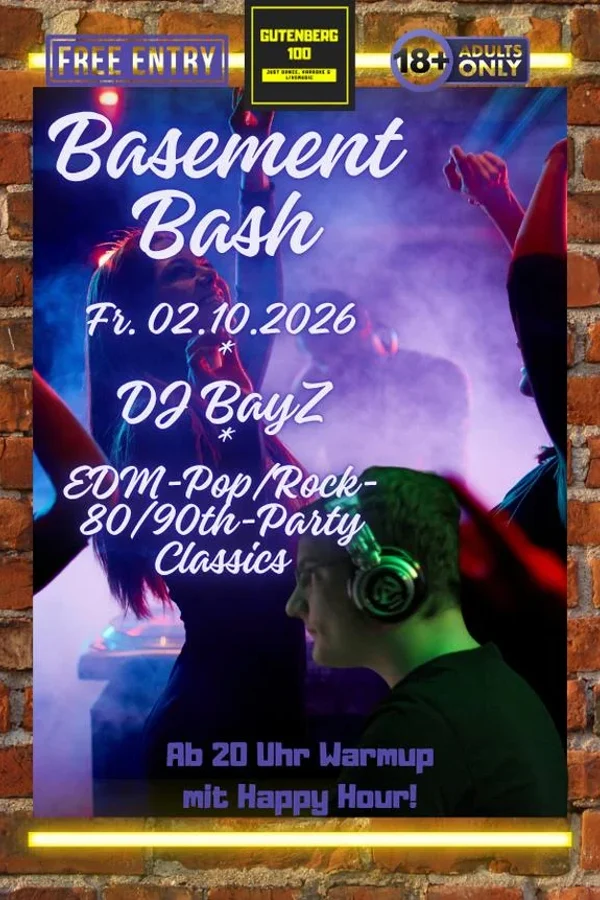 Event image: Basement Bash mit DJ BAY-Z