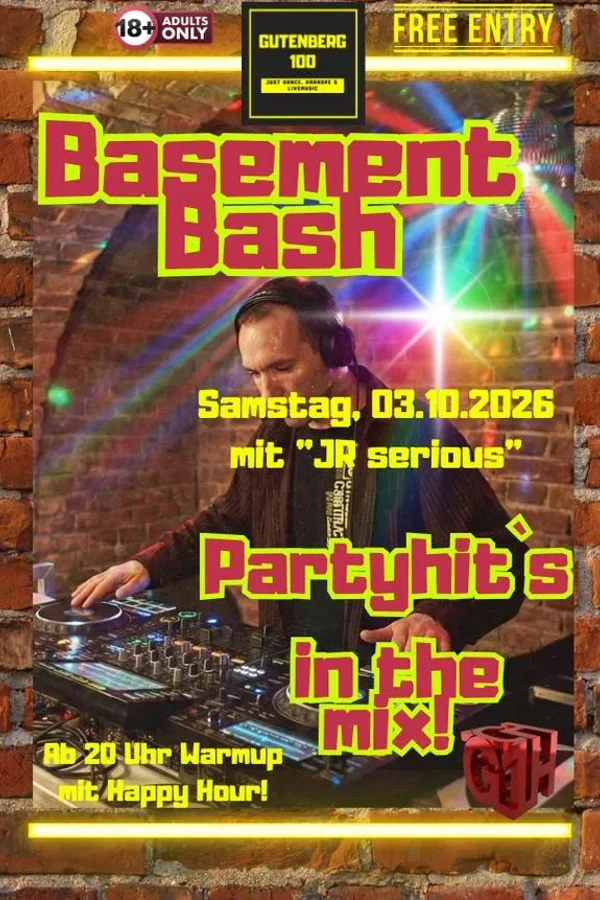Event image: Basement Bash mit JR serious