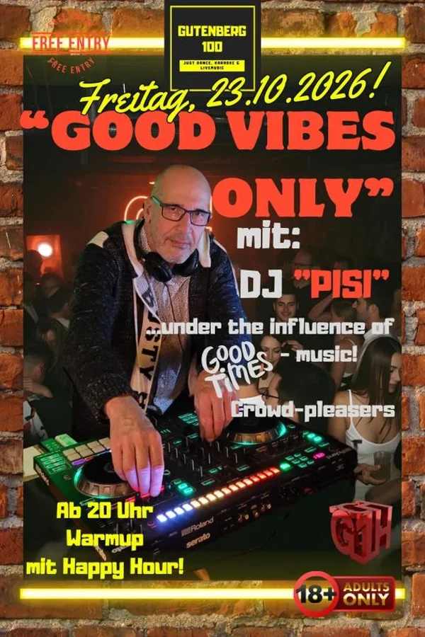 Event image: Good Vibes Only: DJ Pisi