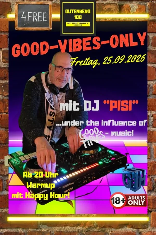 Event image: Good Vibes Only: DJ Pisi