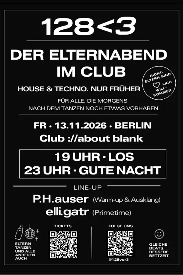 Event: 128<3 - Der Elternabend im Club Event-Bild: 128<3 - Der Elternabend im Club