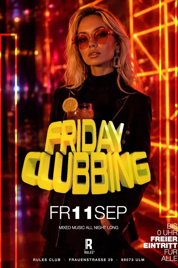 Event: FRIDAY CLUBBING Event image: FRIDAY CLUBBING