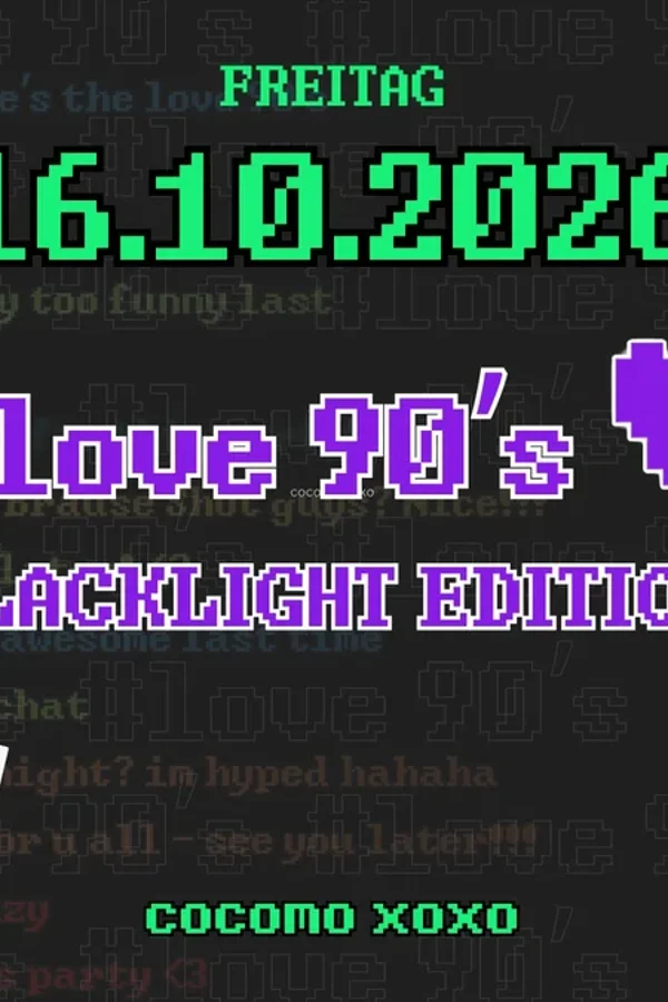 Event-Bild: #love90's | Blacklight Edition
