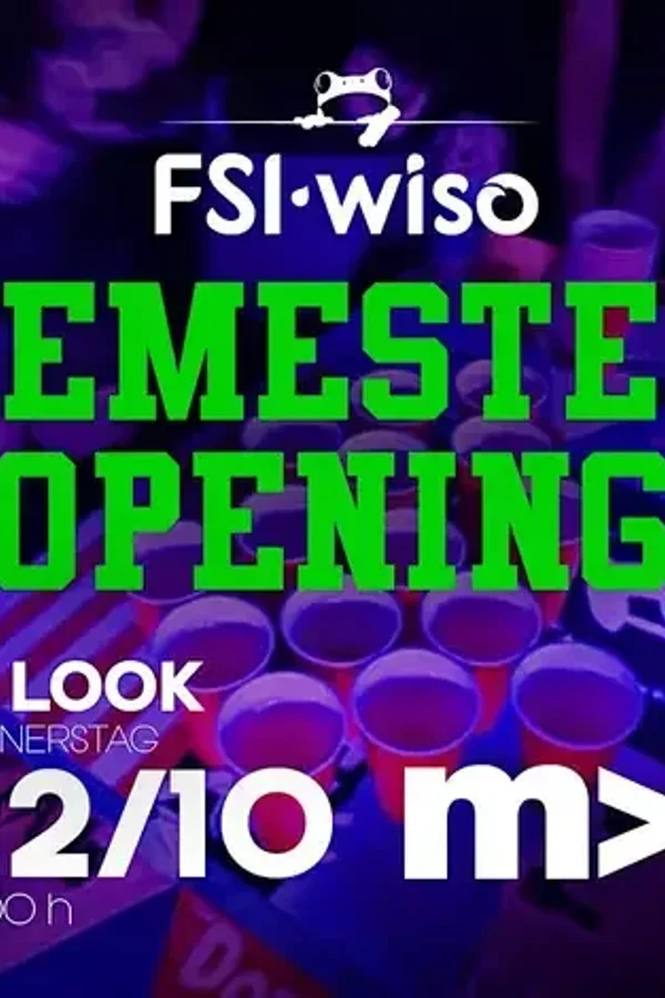 Event: FSI WiSo Semester Opening Party WiSe 26/27 Event-Bild: FSI WiSo Semester Opening Party WiSe 26/27