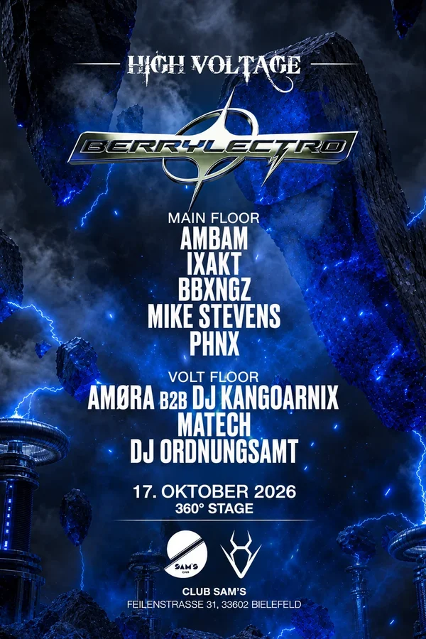 Event image: BERRYLECTRO x HIGH VOLTAGE – RAVE