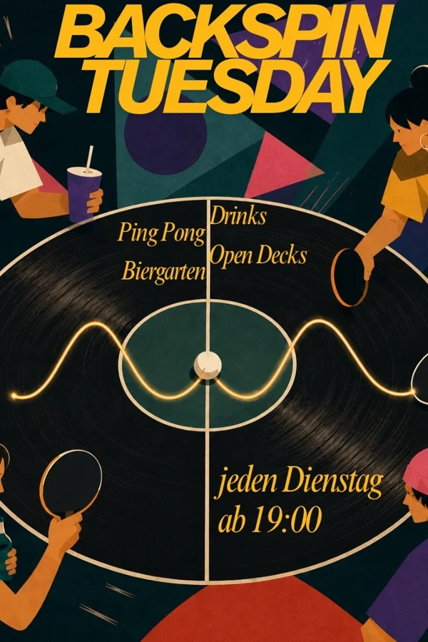 Event image: 🏓 Backspin Tuesday - jeden Dienstag 🏓