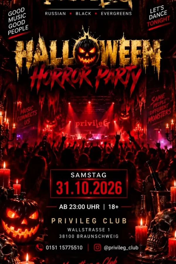 Event: 🎃🔥 HALLOWEEN HORROR PARTY IM PRIVILEG 🔥🎃 Event-Bild: 🎃🔥 HALLOWEEN HORROR PARTY IM PRIVILEG 🔥🎃