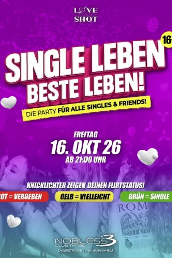 Event-Bild: SINGLE LEBEN - BESTE LEBEN MANNHEIM