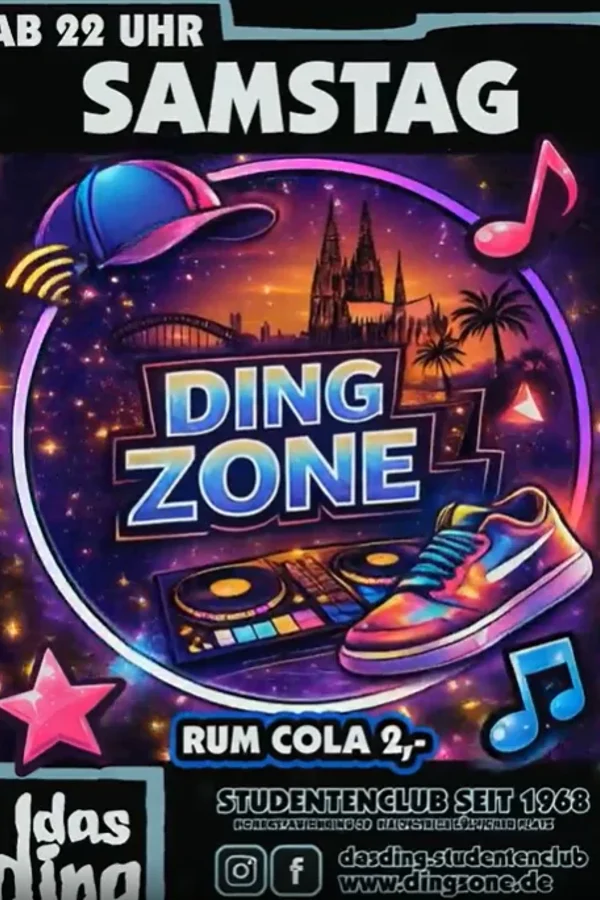 Event-Bild: DINGZONE - Samstag im Studentenclub Das Ding