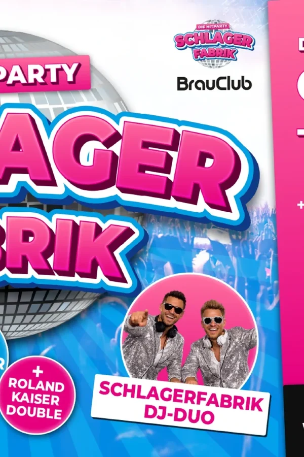 Event: SCHLAGER FABRIK CHEMNITZ Event image: SCHLAGER FABRIK CHEMNITZ