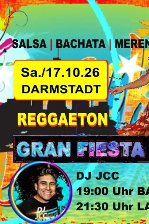 Event-Bild: LATIN PARTY ★ Gran Fiesta ★Salsa, Bachata, Merengue und Reggaeton mit DJ-JCC