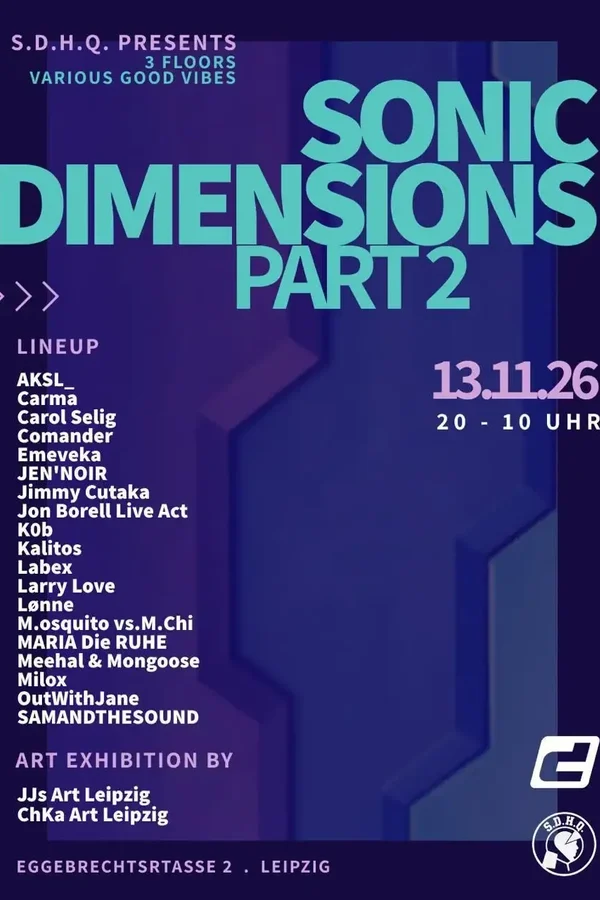 Event: S.D.H.Q. presents: Sonic Dimensions #2 Event-Bild: S.D.H.Q. presents: Sonic Dimensions #2