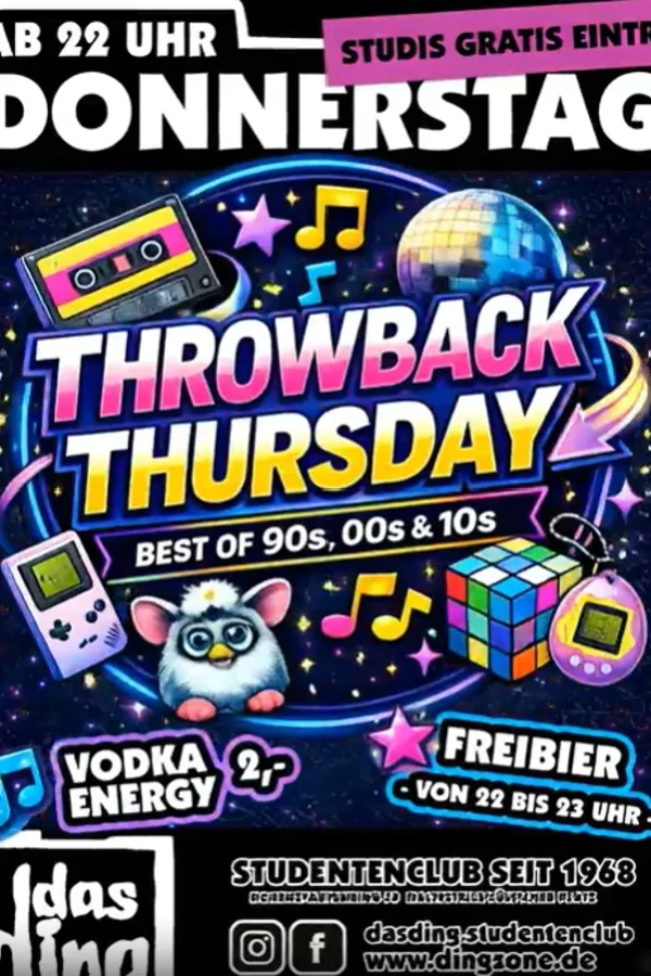 Event-Bild: THROWBACK THURSDAY