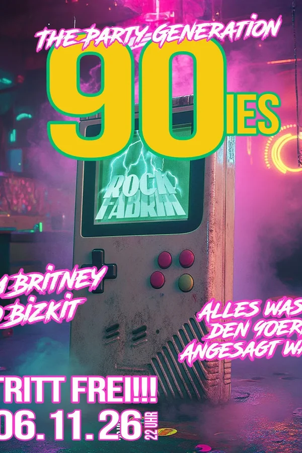 Event: 90ies PARTYGENERATION Event-Bild: 90ies PARTYGENERATION