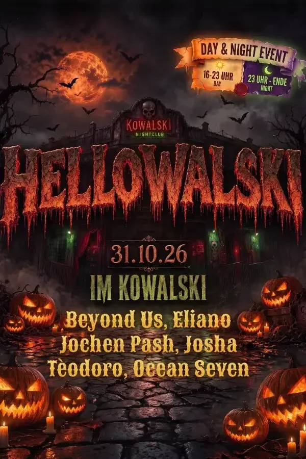 Event-Bild: HELLOWALSKI 2026 • Day & Night Halloween im Kowalski Stuttgart