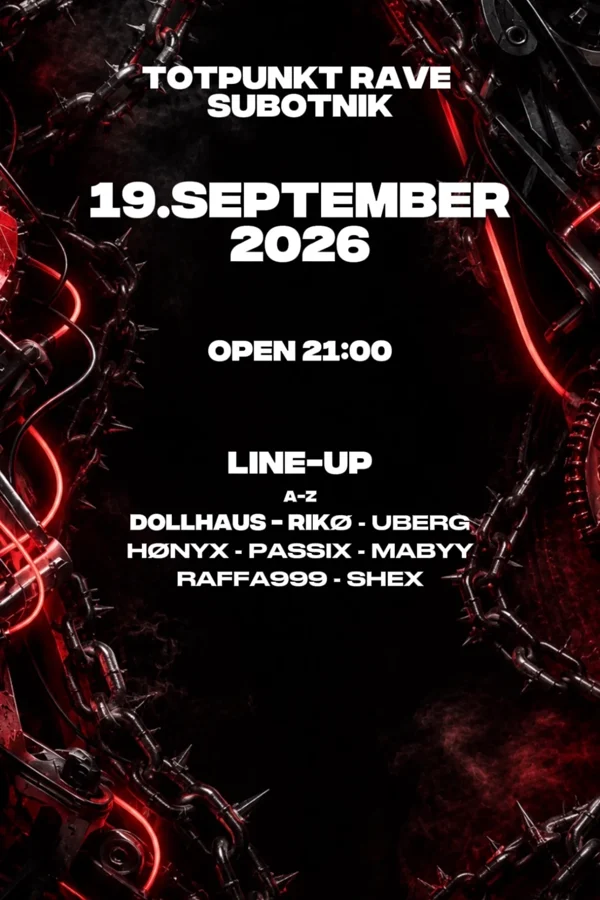 Event-Bild: TOTPUNKT RAVE x SUBOTNIK