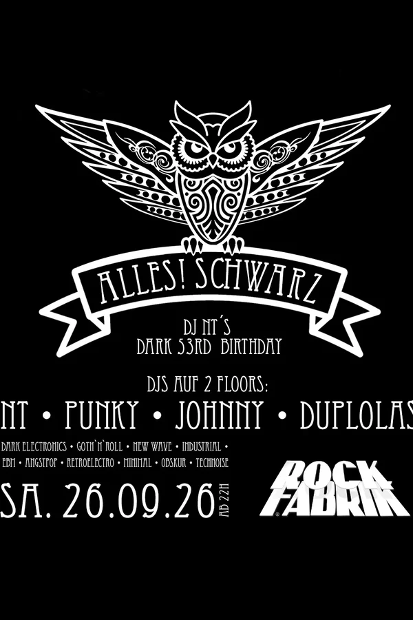 Event image: ALLES! SCHWARZ
