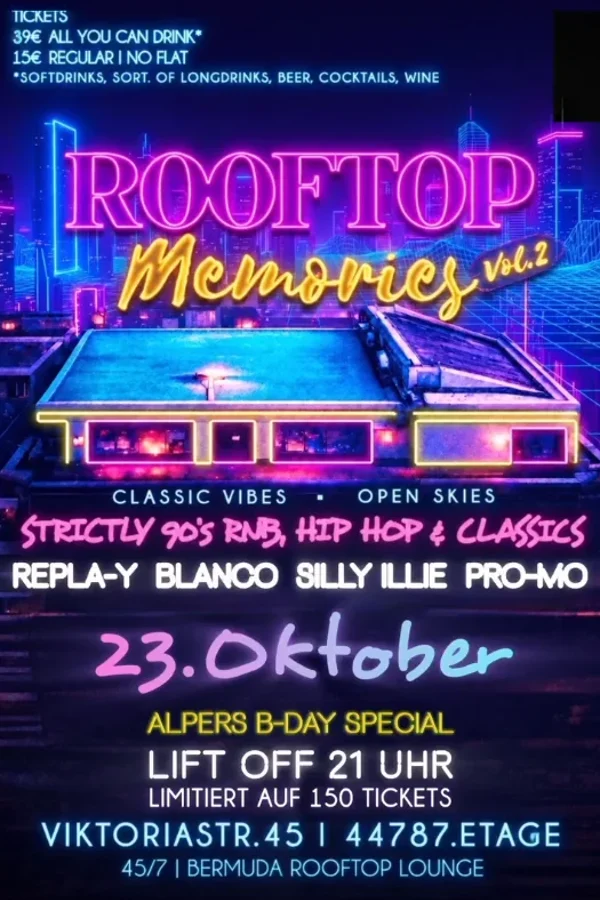 Event-Bild: Rooftop Memories Vol. 2