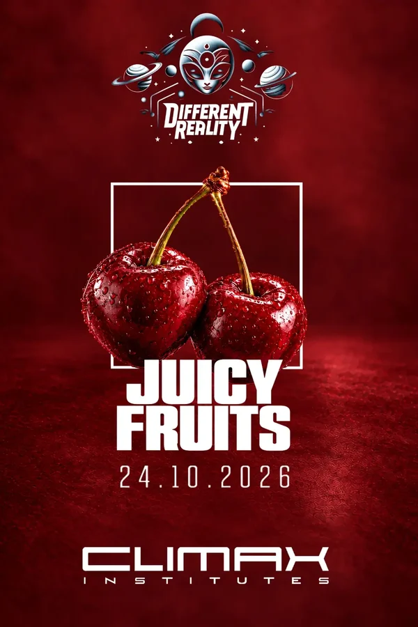 Event: Different Reality 'Juicy Fruits' at Climax Institutes with VIKOSH, KENNEDY, MYKEY, Adono, DAMIY Event image: Different Reality 'Juicy Fruits' at Climax Institutes with VIKOSH, KENNEDY, MYKEY, Adono, DAMIY