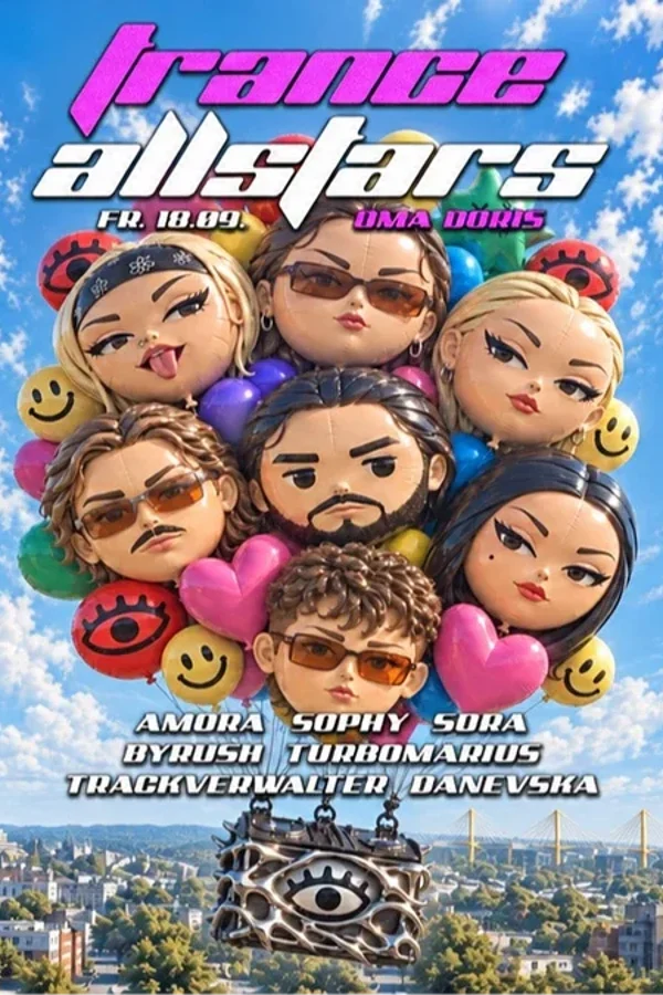 Event image: TURBO pres. TRANCE ALLSTARS - Trance, Bounce & Techno im Oma Doris