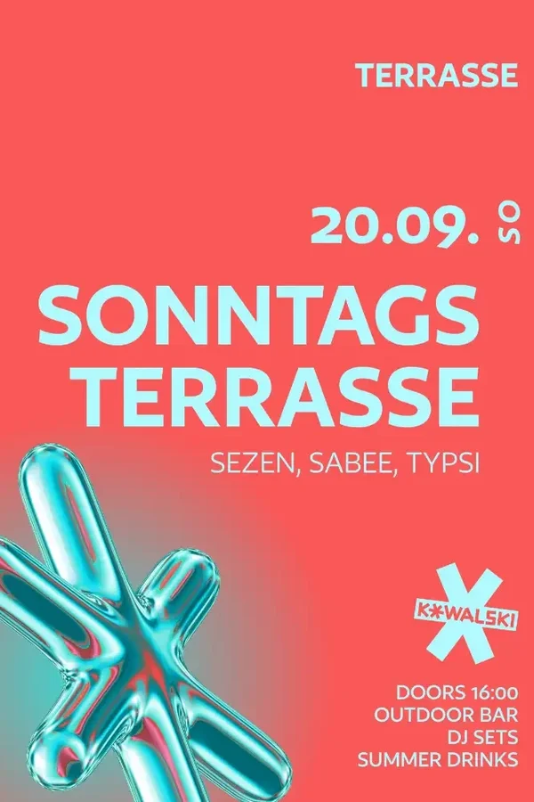 Event-Bild: SONNTAGS TERRASSE • Sezen, Sabee und Typsi