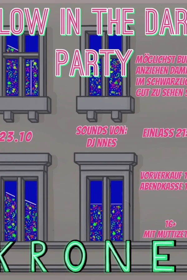 Event image: Glow In The Dark Party / 16+ Party der Bert Brecht Schule