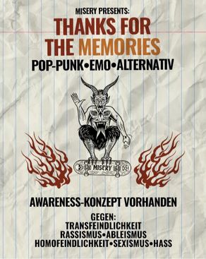 Event image: Thanks for the Memories - Party - By Misery