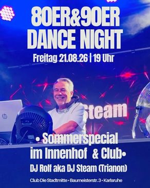 Event-Bild: 80s/90s Dance Night mit DJ Rolf aka DJ Steam (Trianon)