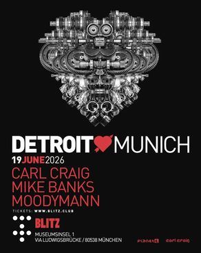 Event: DETROIT LOVE with Carl Craig, Mike Banks, Moodyman Event-Bild: DETROIT LOVE with Carl Craig, Mike Banks, Moodyman