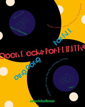 Event: OPEN DECKS FOR FLINTA* PING PONG FOR ALL Event-Bild: OPEN DECKS FOR FLINTA* PING PONG FOR ALL